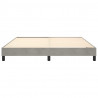 Estructura de cama box spring terciopelo gris claro 160x200 cm 5