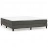 Estructura de cama box spring terciopelo gris oscuro 180x200 cm 2