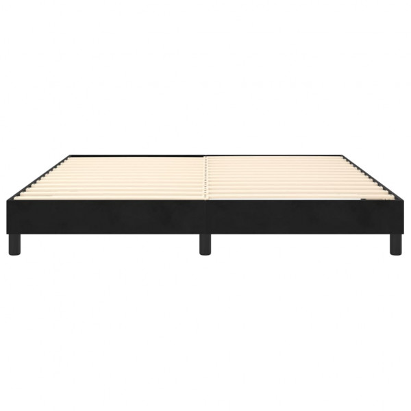 Estructura de cama box spring terciopelo negro 180x200 cm M 5