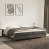 Estructura de cama box spring terciopelo gris oscuro 200x200 cm 1