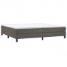 Estructura de cama box spring terciopelo gris oscuro 200x200 cm 3
