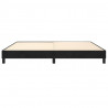 Estrutura de cama sem colchão 200x200 cm veludo preto 5