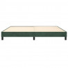 Estrutura de cama sem colchão 200x200 cm veludo verde-escuro 5