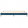 Estrutura de cama sem colchão 200x200 cm veludo azul-escuro 5