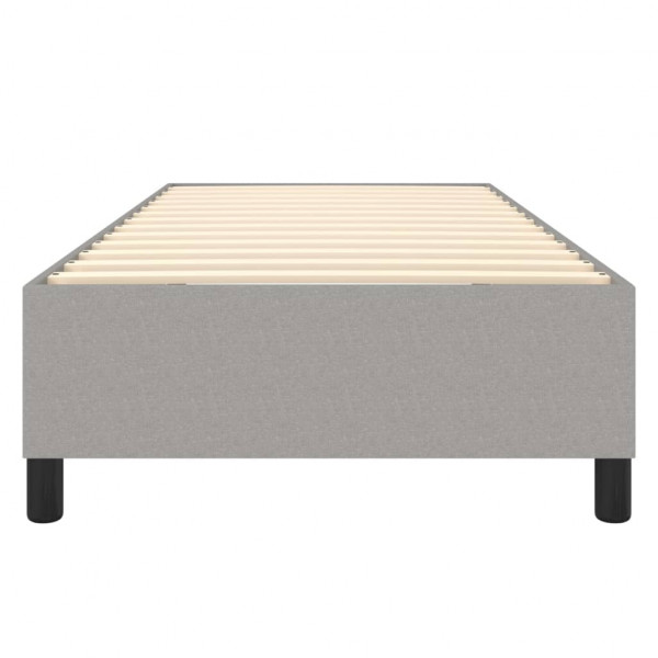 Estrutura de cama sem colchão 80x200 cm tecido cinzento-claro M 5