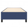 Estructura de cama box spring tela azul 80x200 cm 5