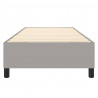 Estrutura de cama sem colchão 90x200 cm tecido cinzento-claro 5