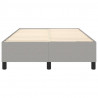 Estructura de cama box spring tela gris claro 120x200 cm 4