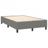 Estructura de cama box spring tela gris oscuro 120x200 cm 4