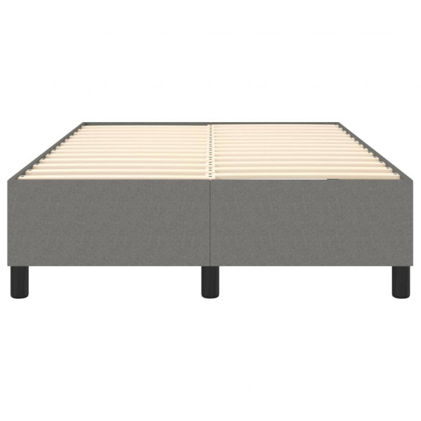 Estructura de cama box spring tela gris oscuro 120x200 cm M 5