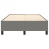 Estrutura de cama sem colchão 120x200 cm tecido cinzento-escuro 5