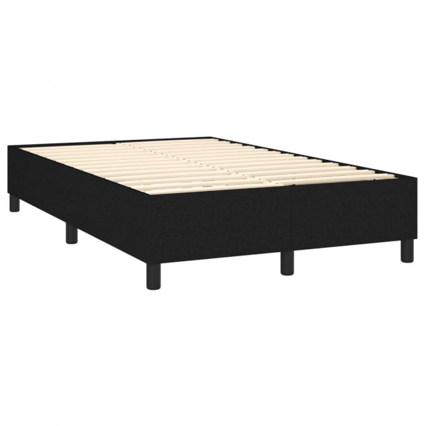 Estructura de cama box spring tela negro 120x200 cm M 4