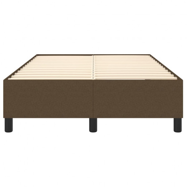 Estructura de cama box spring tela marrón 120x200 cm M 5