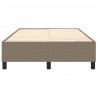 Estructura de cama box spring tela gris taupe 120x200 cm 5