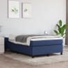 Estructura de cama box spring tela azul 120x200 cm 1