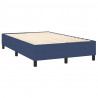 Estructura de cama box spring tela azul 120x200 cm 4
