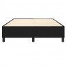 Estructura de cama box spring tela negro 140x190 cm 5