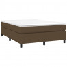 Estructura de cama box spring tela marrón 140x190 cm 3