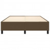 Estructura de cama box spring tela marrón 140x190 cm 5
