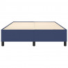 Estructura de cama box spring tela azul 140x190 cm 5