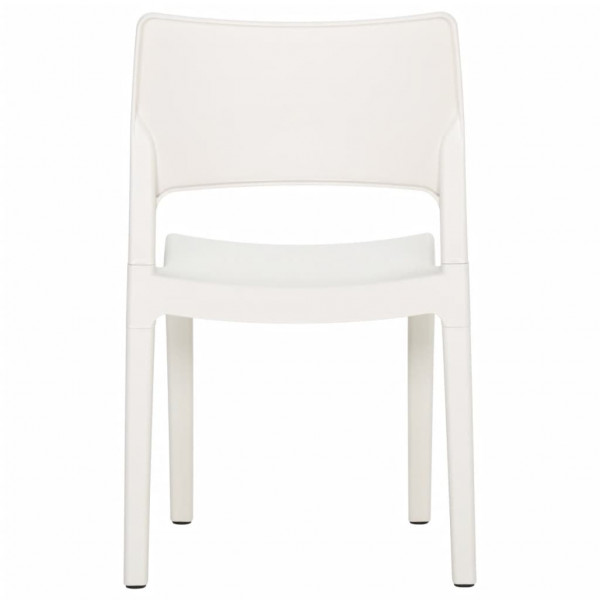 Sillas de jardín 2 unidades polipropileno blanco M 5