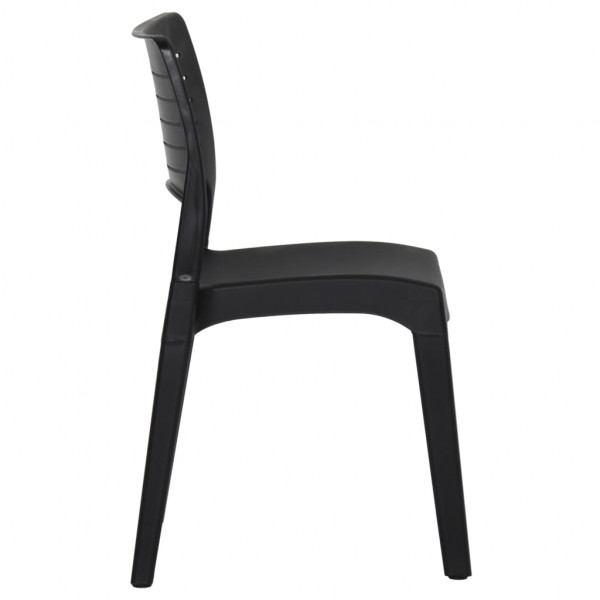 Sillas de jardín 2 unidades polipropileno gris antracita M 4