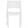 Cadeiras de jardim 2 pcs polipropileno branco 3