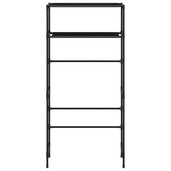 Estantería de 2 niveles sobre lavadora hierro negro 69x28x143cm M 3