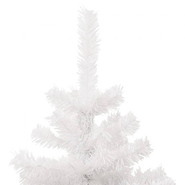 Árvore de Natal rotativa pré-iluminada + vaso PVC 120 cm branco M 5