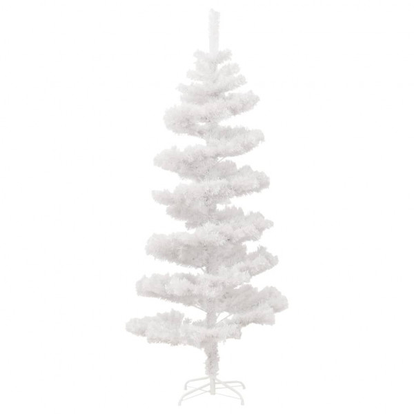 Árvore de Natal rotativa pré-iluminada + suporte PVC branco M 4