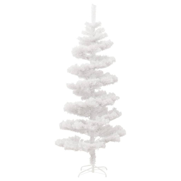 Árvore de Natal rotativa pré-iluminada + suporte PVC branco M 4