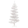 Árvore de Natal rotativa pré-iluminada + suporte PVC branco 4