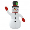 Muñeco de nieve hinchable con LED 120 cm 4