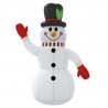 Boneco de neve inflável com LEDs 300 cm 1