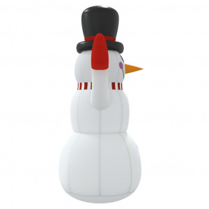 Boneco de neve inflável com LEDs 300 cm H
