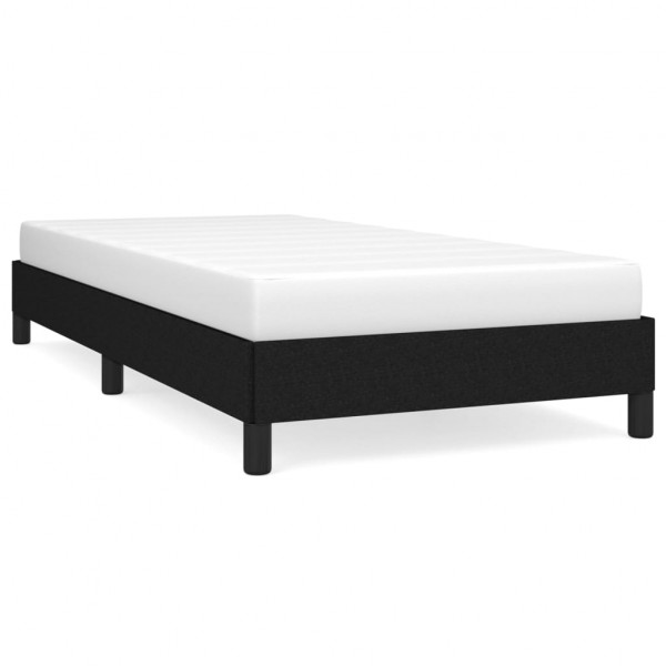 Estructura de cama de tela negro 90x190 cm M 2