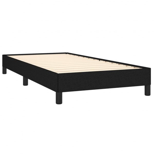Estrutura de cama sem colchão 90x190 cm tecido preto M 4