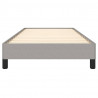 Estructura de cama de tela gris claro 100x200 cm 5