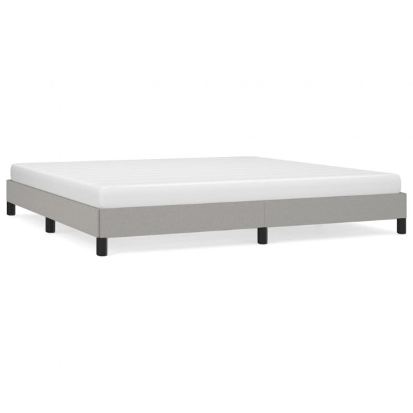 Estructura de cama gris claro tela 200x200 cm M 2