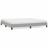 Estructura de cama gris claro tela 200x200 cm 2