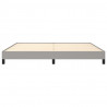 Estructura de cama gris claro tela 200x200 cm 5