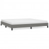 Estructura de cama tela gris oscuro 200x200 cm 2