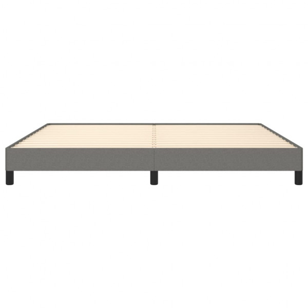 Estructura de cama tela gris oscuro 200x200 cm M 5
