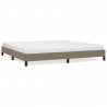 Estructura de cama de tela gris taupe 200x200 cm 2