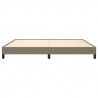 Estructura de cama de tela gris taupe 200x200 cm 5