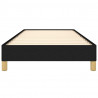 Estructura de cama de tela negro 80x200 cm 5