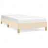 Estructura de cama de tela color crema 80x200 cm 2
