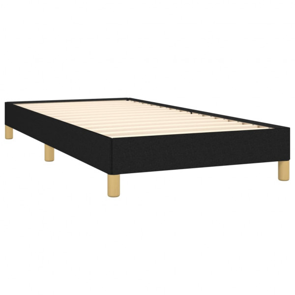 Estructura de cama de tela negro 90x190 cm M 4