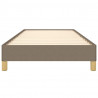 Estructura de cama de tela gris taupe 90x190 cm 5