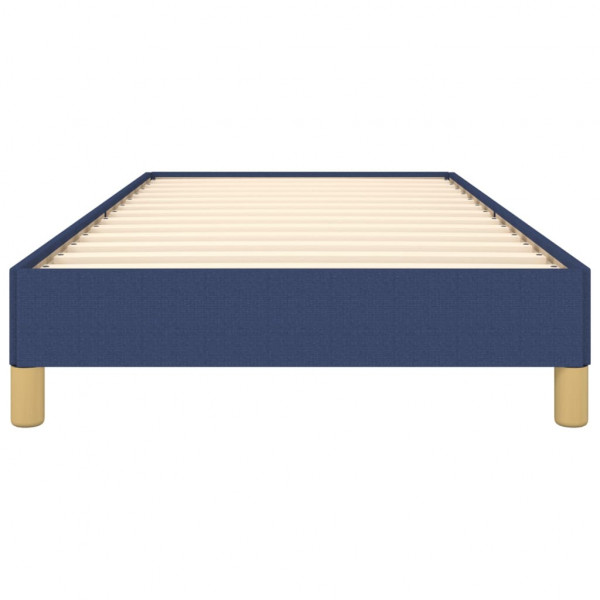 Estrutura de cama sem colchão 90x190 cm tecido azul M 5